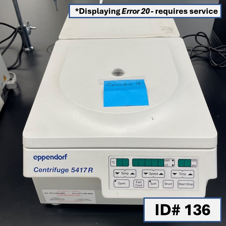 Benchtop centrifuge, Eppendorf 5417R - ID# 136